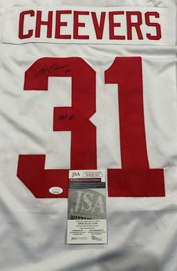 Gerry Cheevers Team Canada Autographed & Insc Custom Hockey Jersey coa