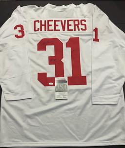 Gerry Cheevers Team Canada Autographed & Insc Custom Hockey Jersey coa