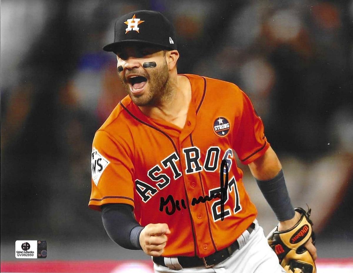Jose Altuve Houston Astros Autographed 8x10 Photo coa