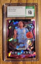Cole Anthony Magic 2020-21 Panini Prizm Draft Picks #89 Pink Ice Crusade Graded Pristine 10