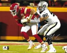 Maxx Crosby Las Vegas Raiders Autographed 8x10 Photo coa