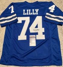 Bob Lilly Dallas Cowboys Autographed Custom Football Jersey coa