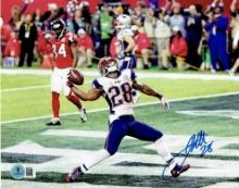 James White New England Patriots Autographed 8x10 Photo Hologram