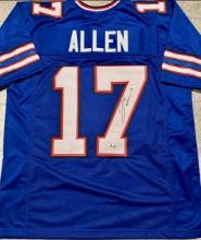 Josh Allen Buffalo Bills Autographed Custom Football Jersey coa