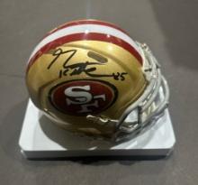 George Kittle San Francisco 49ers Autographed Riddell Mini-Helmet coa