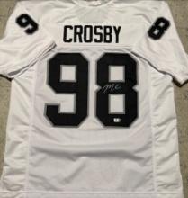 Maxx Crosby Las Vegas Raiders Autographed Custom Football Jersey coa