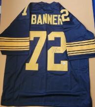 Zach Banner Pittsburgh Steelers Autographed Custom Football Jersey coa