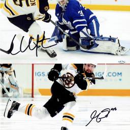 Connor Clifton & Matt Grzelcyk Boston Bruins Autographed 8x10 Photo Lot coa
