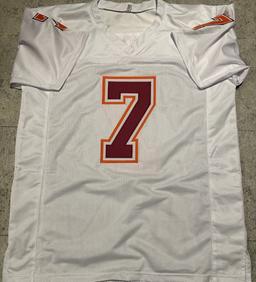 Michael Vick Virginia Tech Hokies Autographed Custom Football Jersey coa