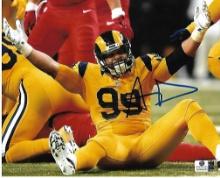Aaron Donald Los Angeles Rams Autographed 8x10 Photo coa