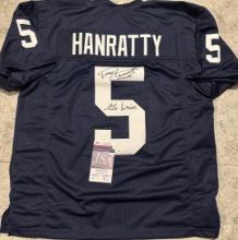 Terry Hanratty Notre Dame Autographed & Insc Custom Football Jersey coa