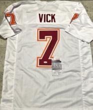 Michael Vick Virginia Tech Hokies Autographed Custom Football Jersey coa