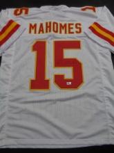 Patrick Mahomes Kansas City Chiefs Autographed Custom Football Jersey coa