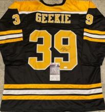 Morgan Geekie Boston Bruins Autographed Custom Hockey Jersey coa