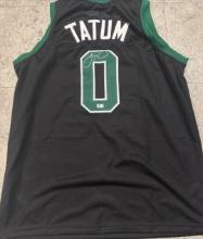 Jason Tatum Boston Celtics Autographed Custom Basketball Jersey coa