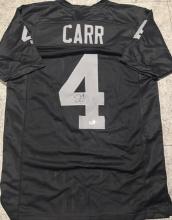 Derek Carr Los Angeles Raiders Autographed Custom Football Jersey coa