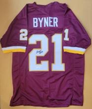 Earnest Byner Washington Redskins Autographed Custom Football Jersey