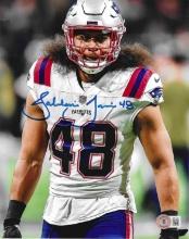 Jehlani Tavai New England Patriots Autographed 8x10 Photo Hologram