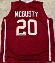 Kameron McGusty Oklahoma Sooners Autographed Custom Basketball Jersey coa