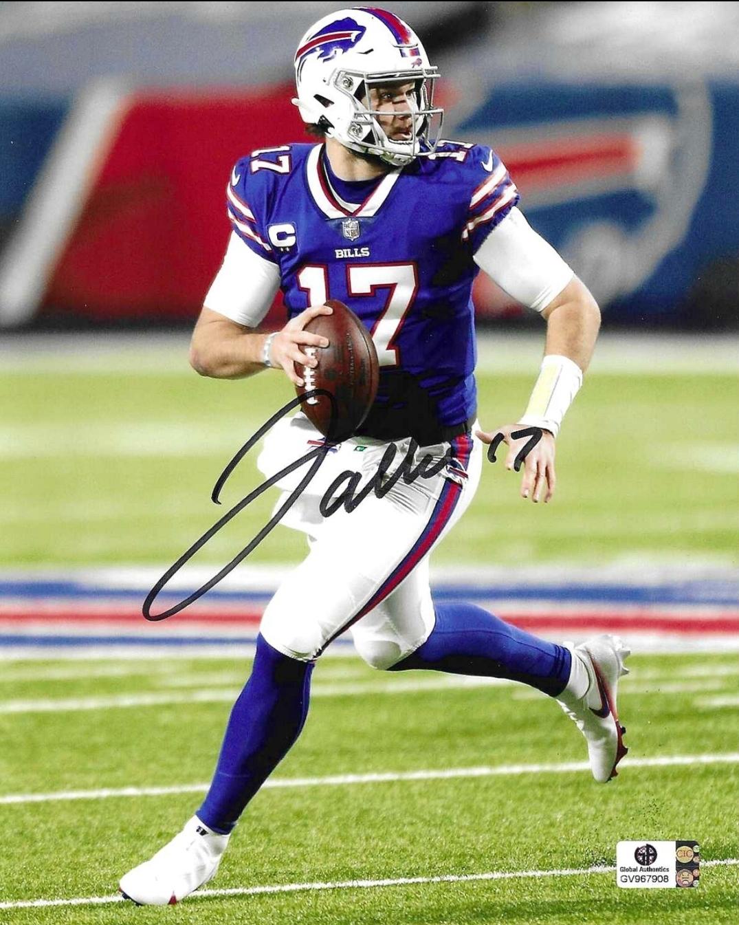 Josh Allen Buffalo Bills Autographed 8x10 Photo coa