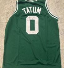 Jason Tatum Boston Celtics Autographed Custom Basketball Jersey coa