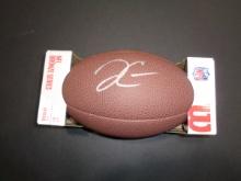 Derek Carr New Orleans Saints Autographed Wilson Football coa
