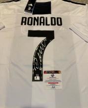 Cristiano Ronaldo FC Juventus Autographed 2019-20 Adidas Fourth Soccer Jersey coa