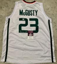 Kameron McGusty Miami Hurricanes Autographed Custom Basketball Jersey coa