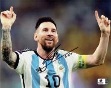 Lionel Messi Argentina Autographed 8x10 Photo coa