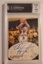 Al Harrington Pacers 2001-02 Topps Stadium Club Lone Star Auto Graded NM+ 7.5/10