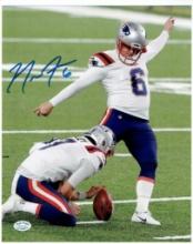 Nick Folk New England Patriots Autographed 8x10 Photo coa