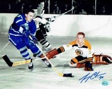 Gerry Cheevers Boston Bruins Autographed 8x10 Photo coa
