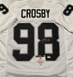 Maxx Crosby Las Vegas Raiders Autographed Custom Football Jersey coa
