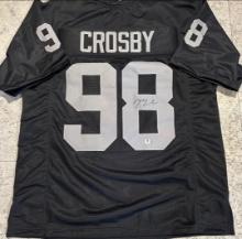 Maxx Crosby Las Vegas Raiders Autographed Custom Football Jersey coa