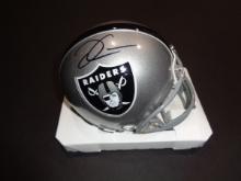 Derek Carr Las Vegas Raiders Autographed Riddell Mini-Helmet coa