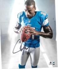 Calvin Johnson Detroit Lions Autographed 8x10 Photo coa
