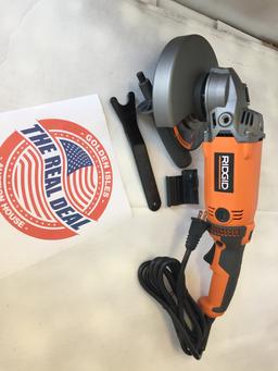 Ridgid 7 inch Twist Handle Angle Grinder