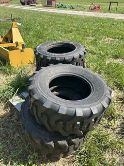 Set of skid steer tires