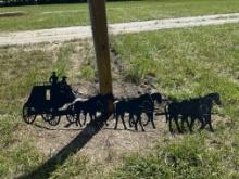 Coachman 6 horse metal sign