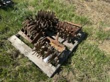 Pallet of cultivator parts