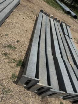 4- Galvanized structural tubing w/flanged ends.