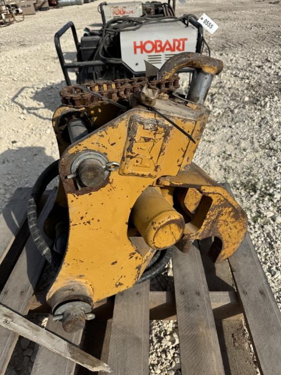 CAT backhoe knuckle.