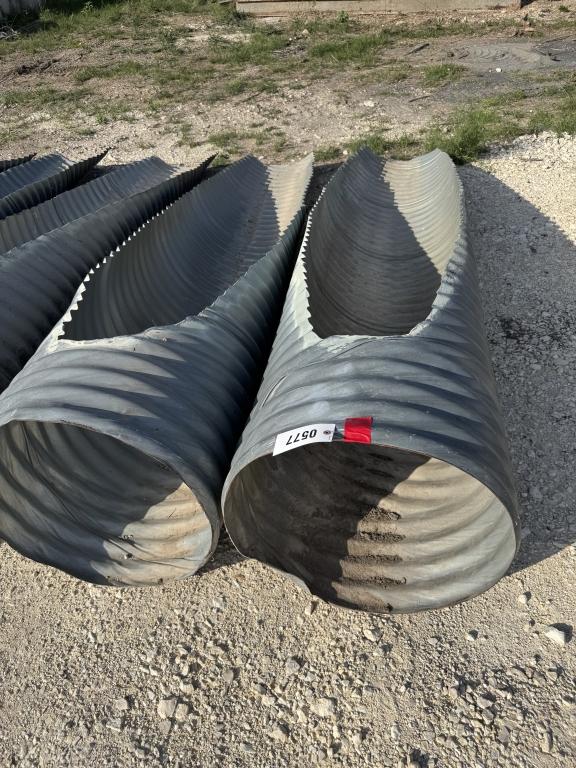 2 - 24" x 11' angled culvert ends. (2 X money )