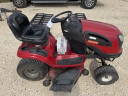 Craftsman 42" gas mower. Runs, drives.