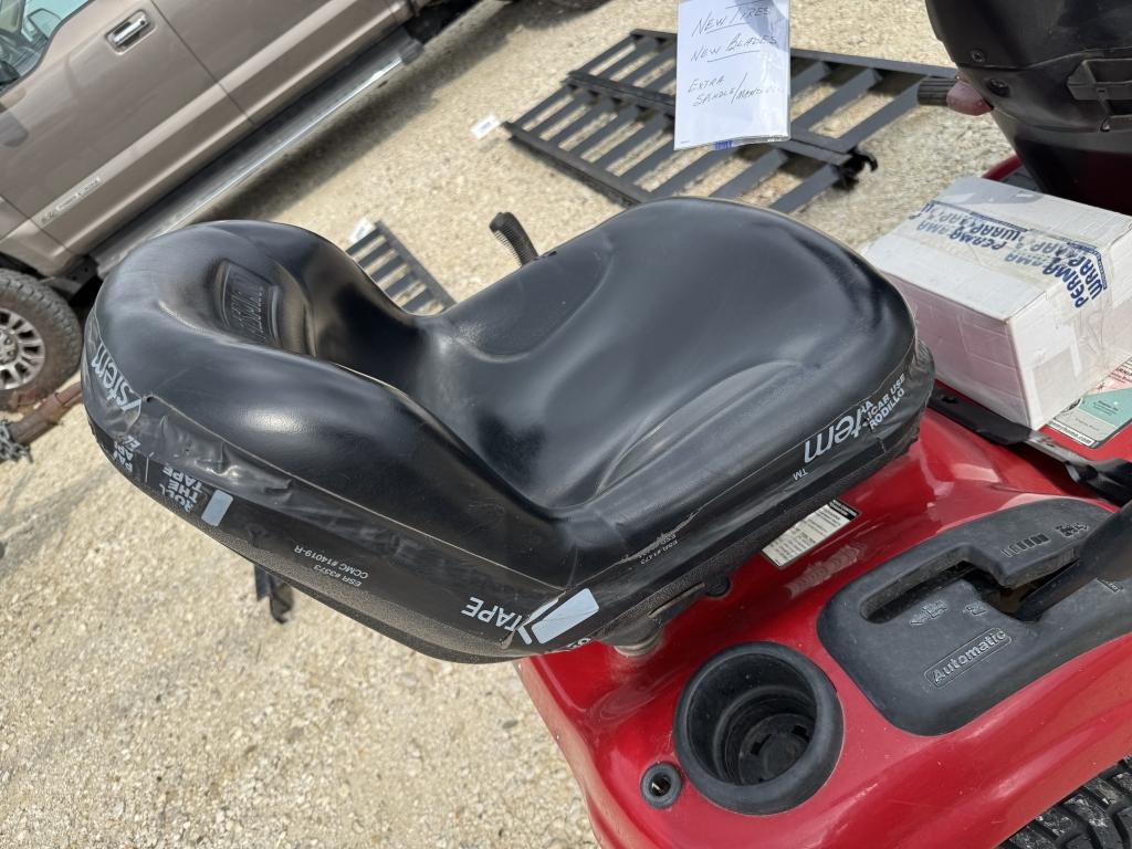 Craftsman 42" gas mower. Runs, drives.