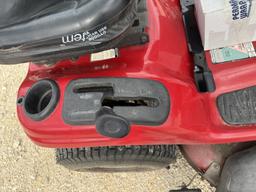 Craftsman 42" gas mower. Runs, drives.