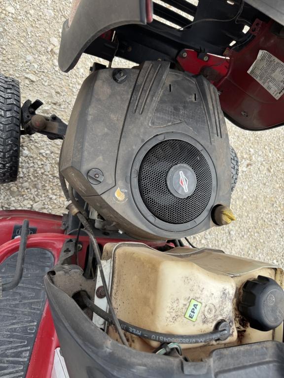 Craftsman 42" gas mower. Runs, drives.