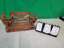 Wood Last Supper Shelf