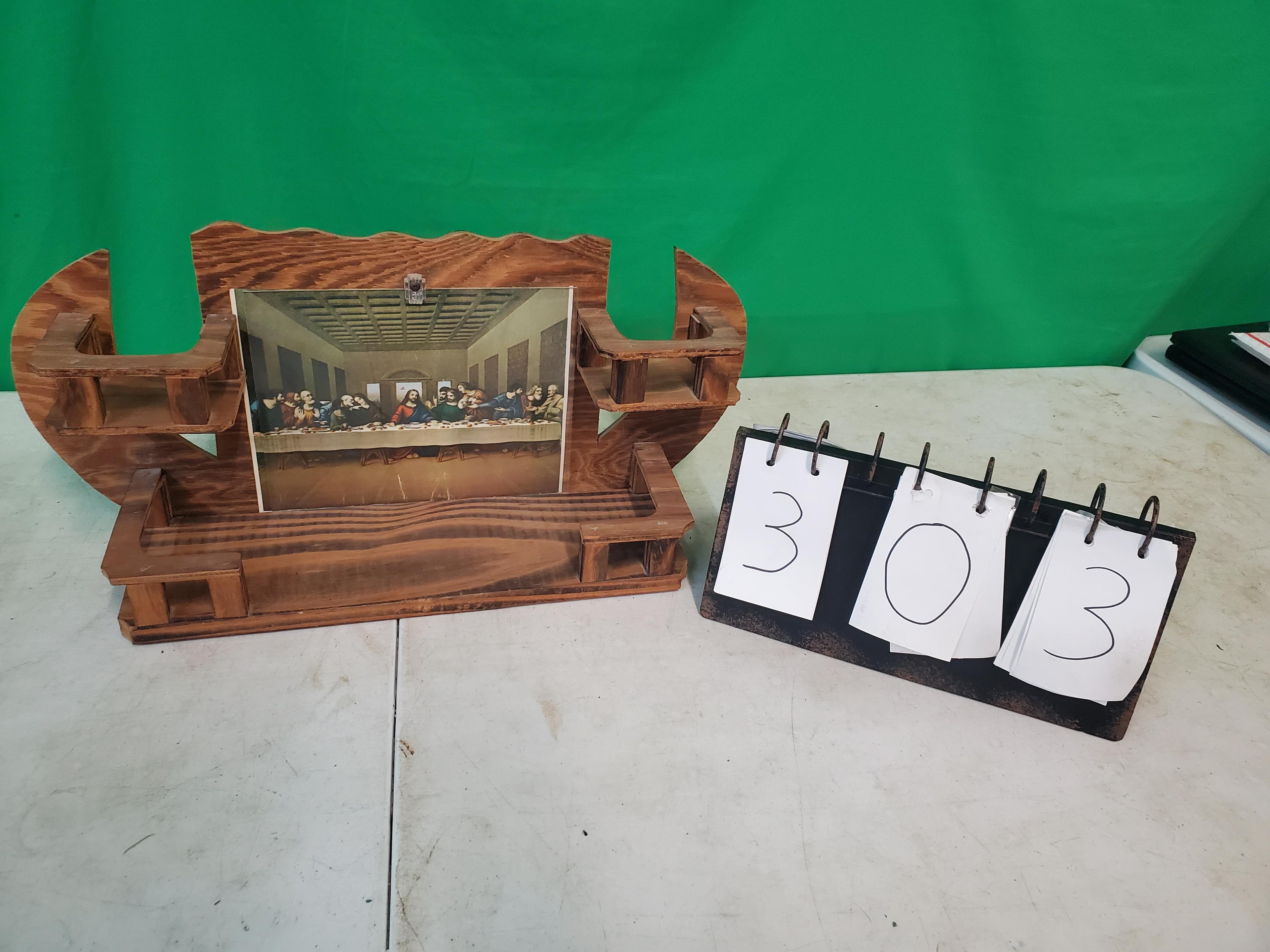 Wood Last Supper Shelf