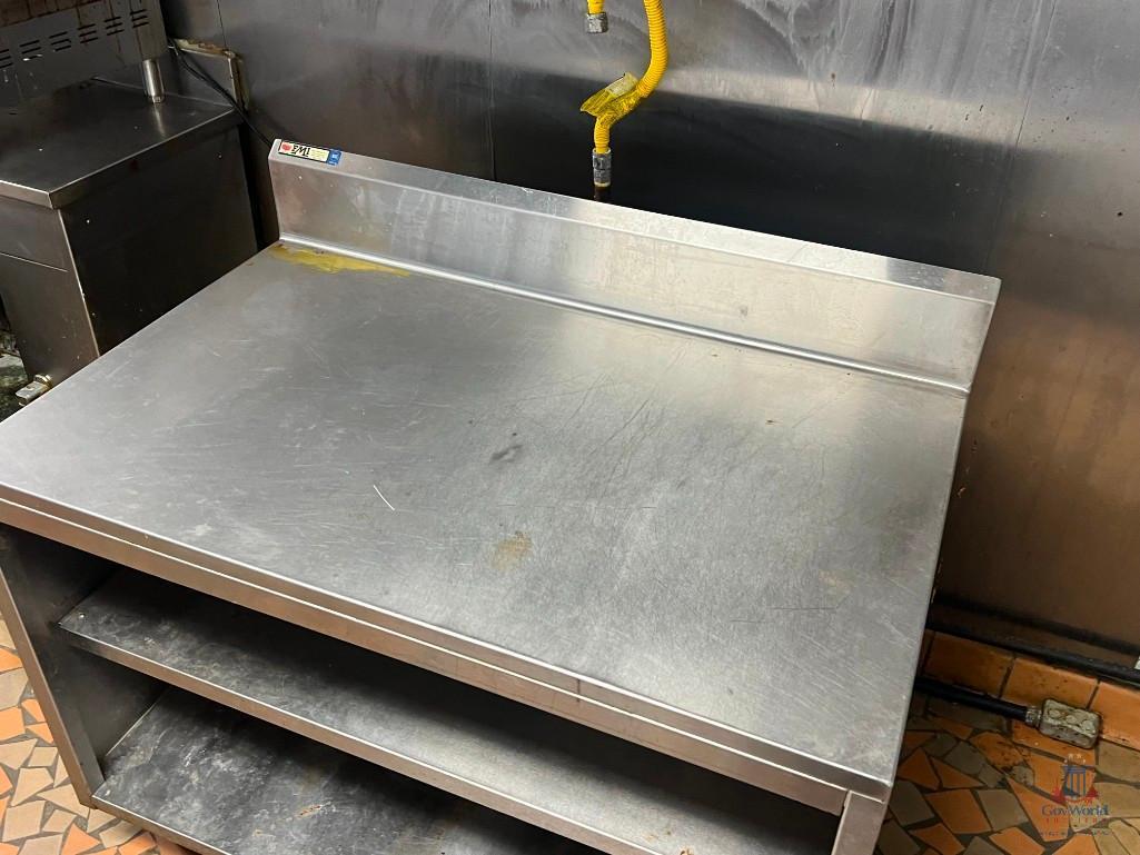 2 STAINLESS STEEL KITCHEN TABLES